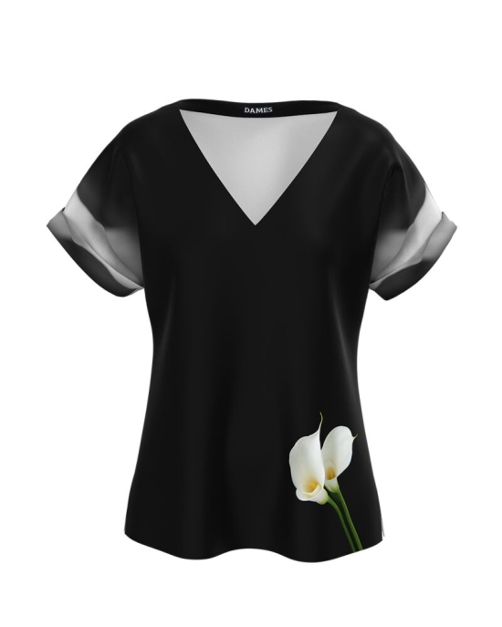 Bluza neagra imprimata digital Cale CMD900