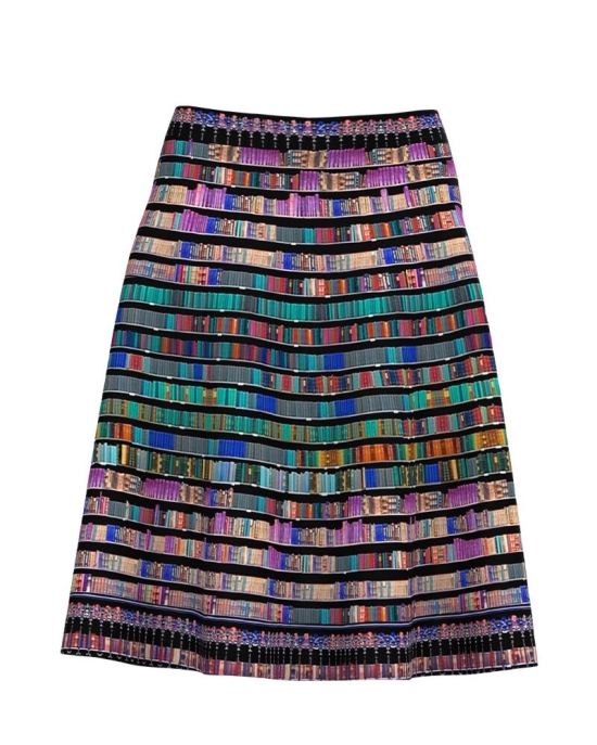 Fusta clos multicolora imprimata Carti CMD4050