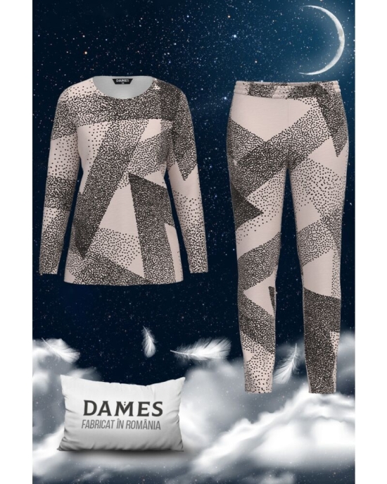 Pijamale de dama cu imprimeu abstract CMD1433