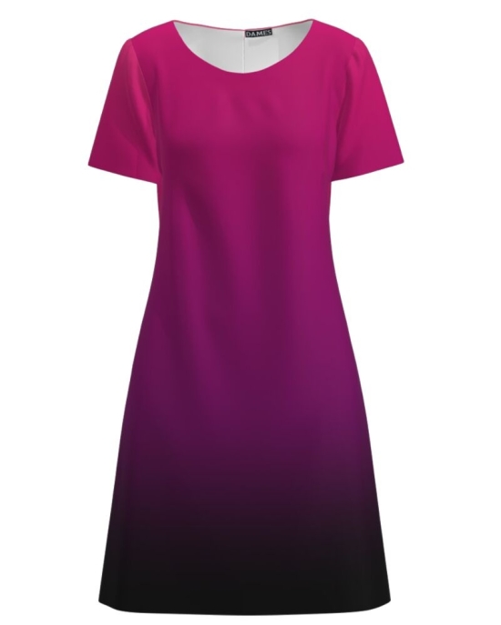 Rochie evazata imprimata digital Degrade CMD966