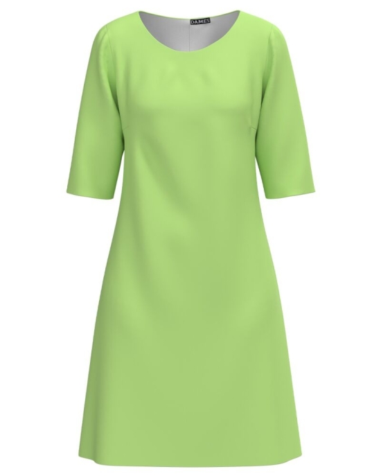 Rochie office vernil imprimata digital CMD3303