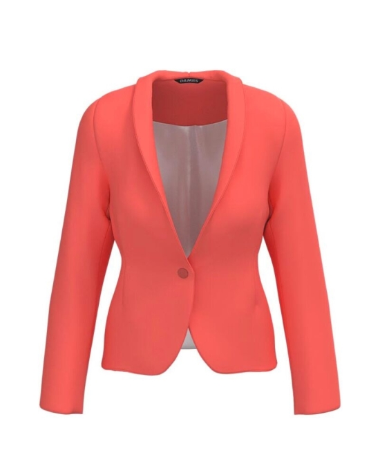 Sacou office corai cambrat imprimat digital CMD3380