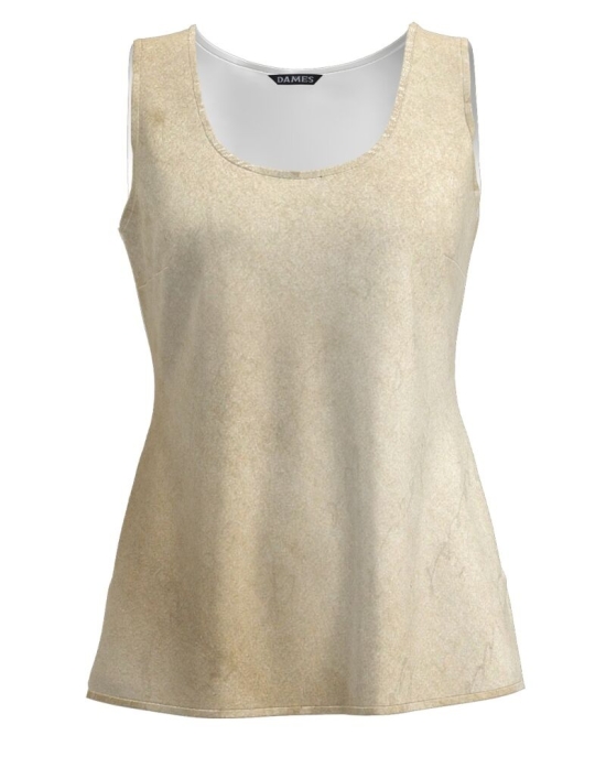 Top casual bej imprimat digital CMD1324