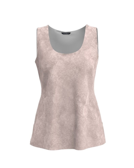 Top casual bej imprimat digital CMD2053