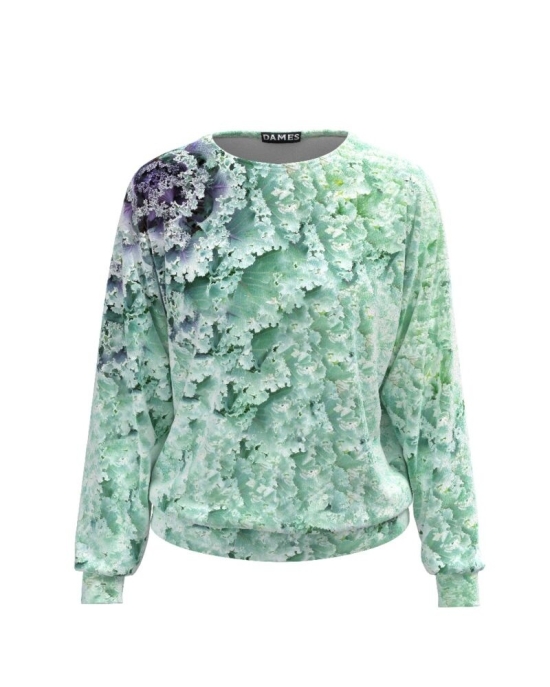 Bluza vernil tip hanorac din catifea CMD496