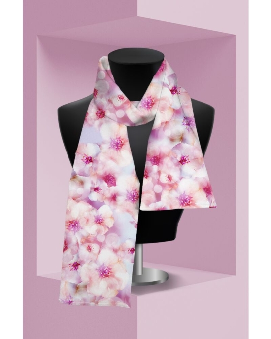 Esarfa subtire imprimata cu model Floral CMD3895