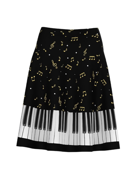 Fusta clos imprimata cu model Muzical CMD4865