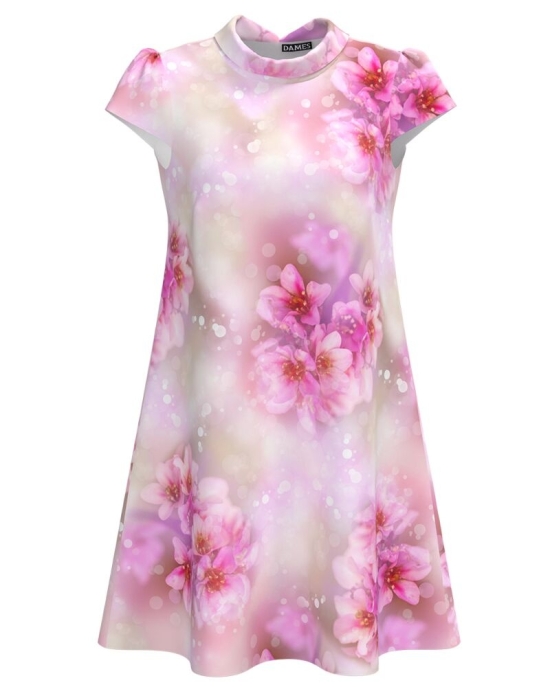 Rochie casual imprimata digital cu model Floral CMD4071