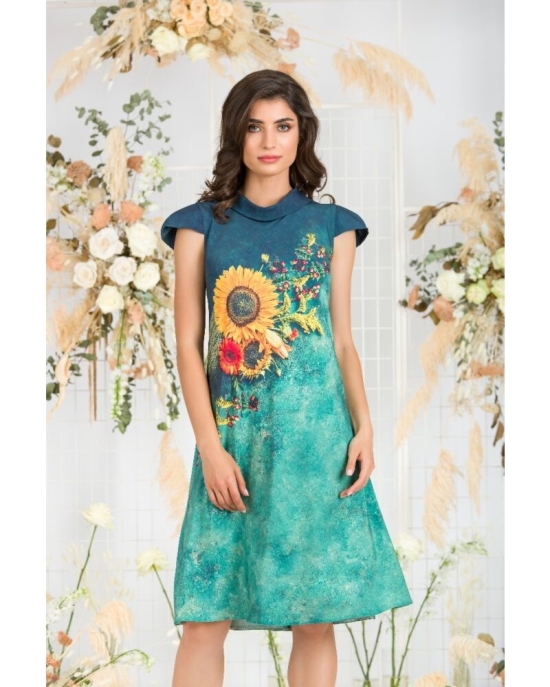 Rochie casual imprimata digital Floarea soarelui CMD705