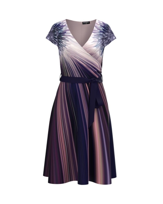 Rochie clos eleganta de vara imprimata digital CMD869