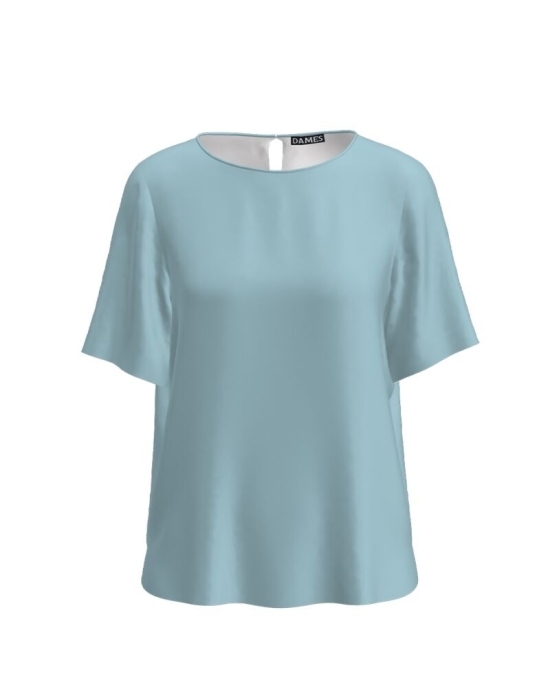Bluza bleu de vara cu maneca scurta CMD1971