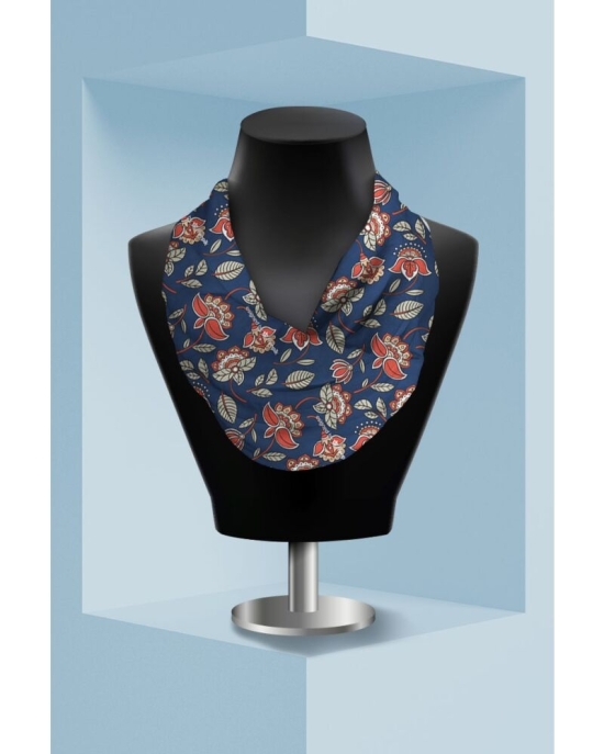Esarfa circulara din catifea imprimata cu model floral CMD1643
