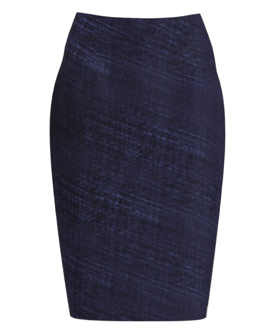 Fusta conica bleumarin imprimata digital CMD1126