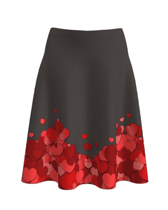 Fusta imprimata digital Hearts A817Y30