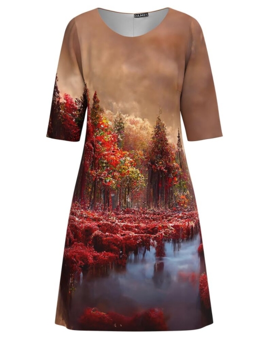 Rochie casual imprimata Autumn CMD4795