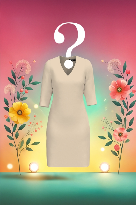 Surpriza Primaverii -Rochie casual dreapta cu decolteu in V