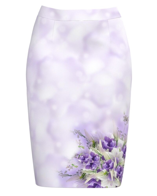Fusta conica imprimata Violete CMD4158