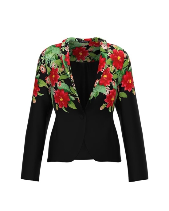 Sacou cambrat imprimat Floral CMD572