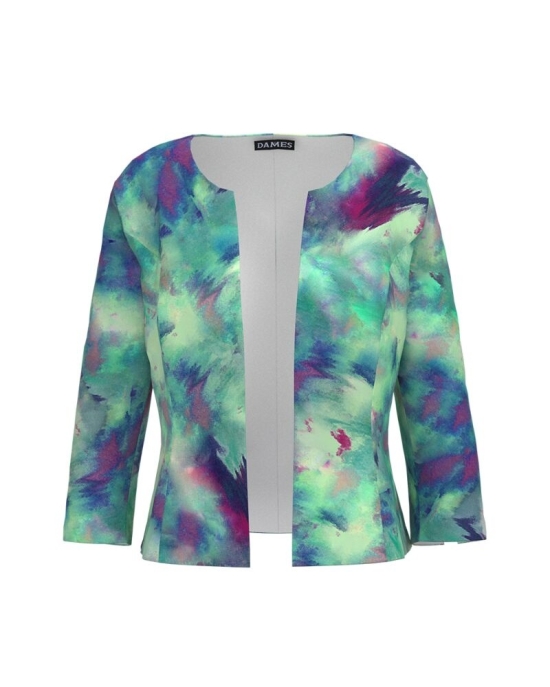 Sacou cambrat imprimat multicolor CMD4724