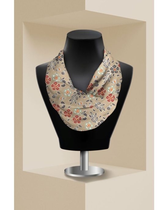 Esarfa circulara din catifea imprimata cu model floral CMD1647