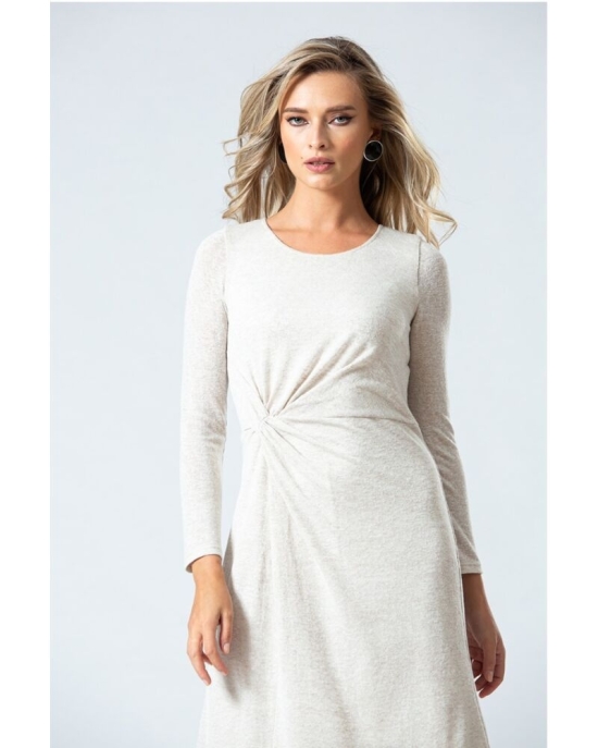 Rochie office PREMIUM cu plii in talie DP074