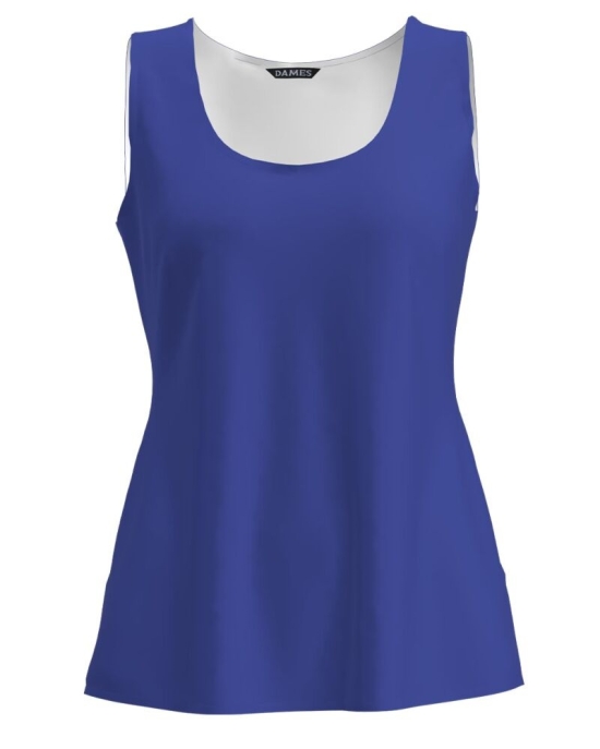 Top casual albastru imprimat digital CMD1610