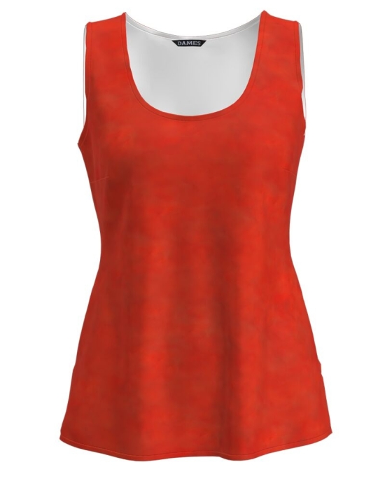 Top casual rosu imprimat digital CMD1493
