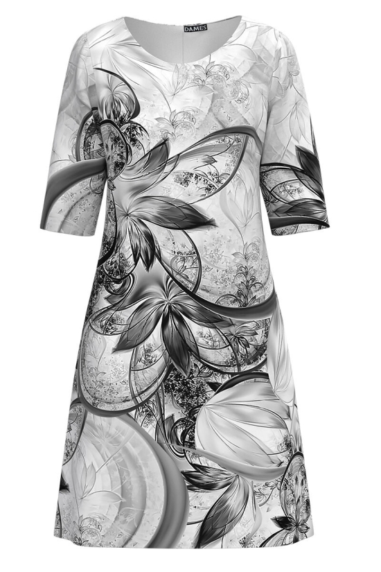 Rochie casual imprimata cu model floral CMD3769