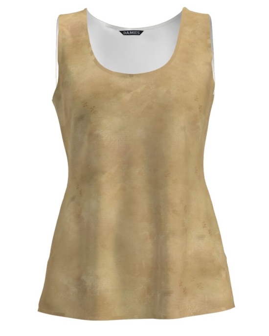 Top casual bej imprimat digital CMD1611