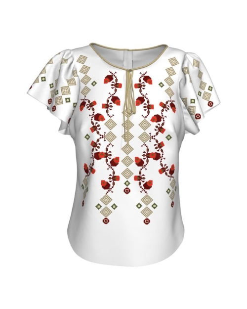Bluza imprimata cu model traditional Transilvania2 A842MS9 - Img 1