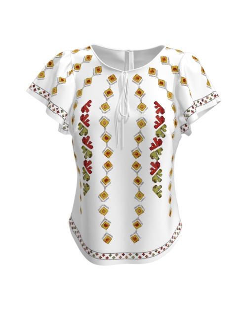 Bluza imprimata cu motive traditionale Bucovina1 A842MS2