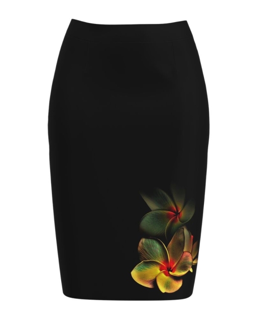 Fusta conica imprimata cu model floral CMD1097