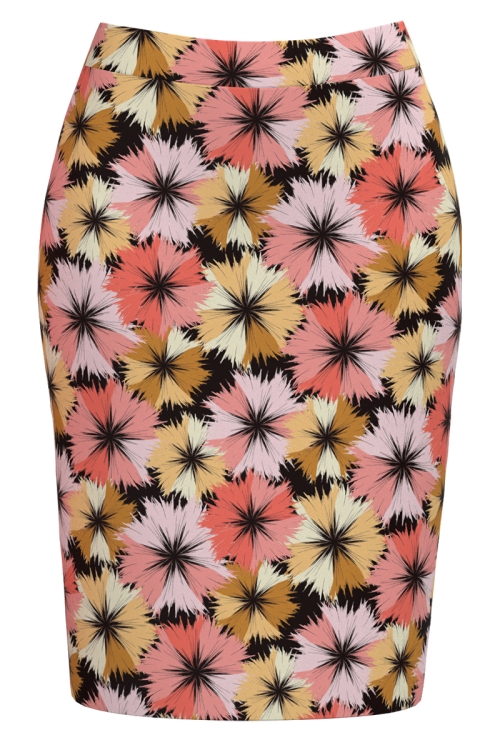 Fusta conica imprimata floral