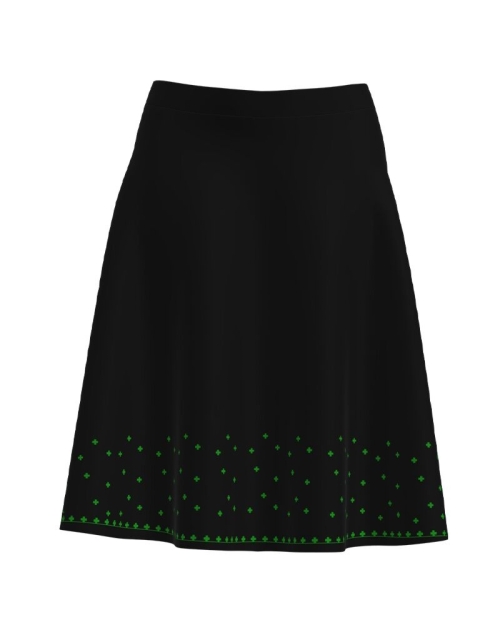 Fusta neagra clos imprimata cu model traditional verde CMD3200