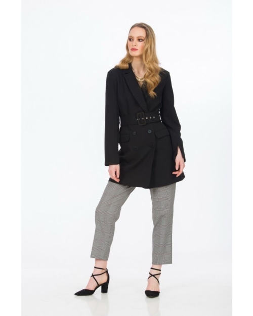 Jacheta neagra casual A847H - Img 3