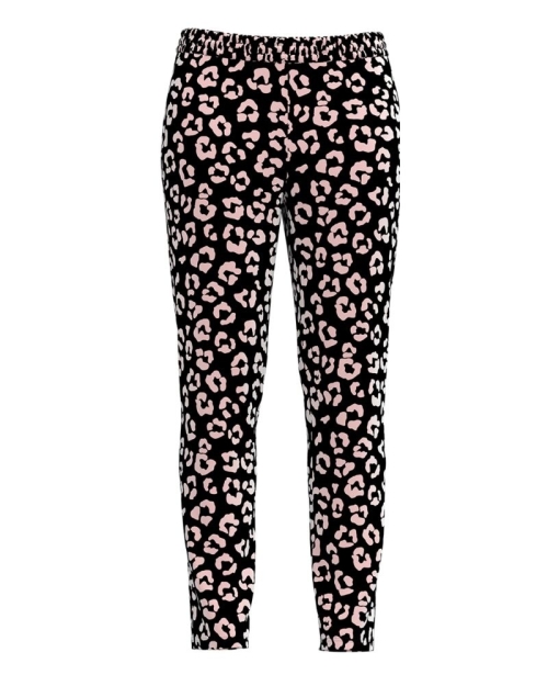 Pantaloni animal print din catifea cu buzunare CMD4027
