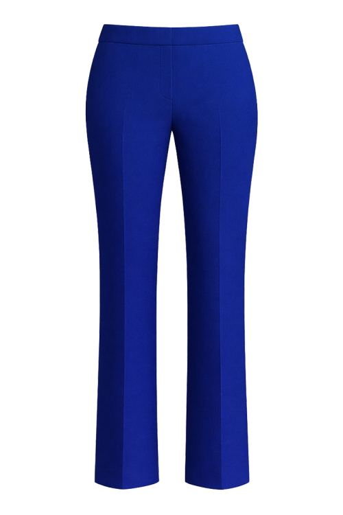 Pantaloni eleganti drepti albastru Tivoli