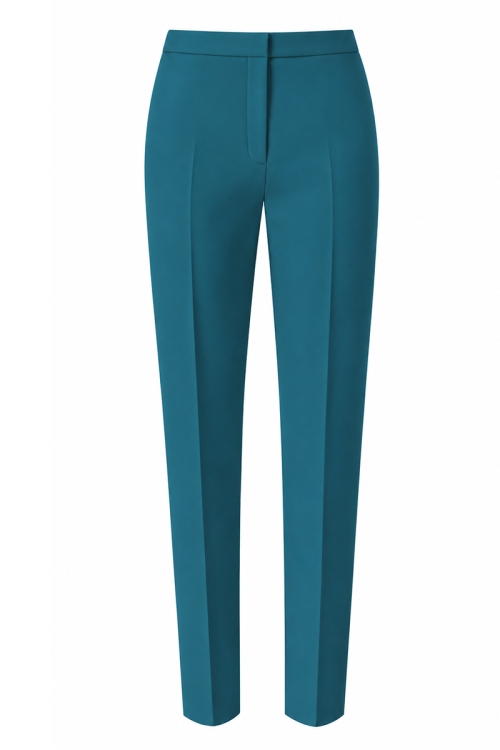 Pantaloni premium conici albastru turcoaz