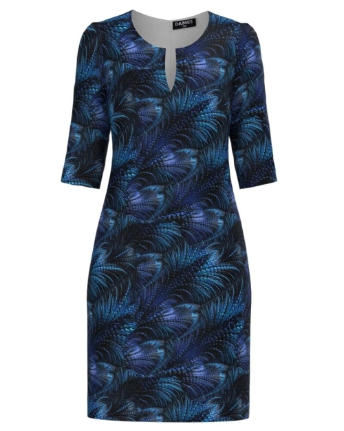 Rochie casual cu decolteu lacrima imprimata floral SS24 Stoc