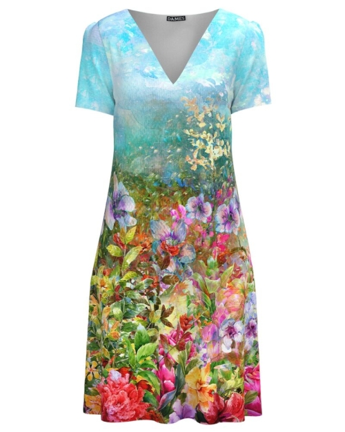 Rochie casual de vara imprimată cu model Floral multicolor CMD2962 - Img 1