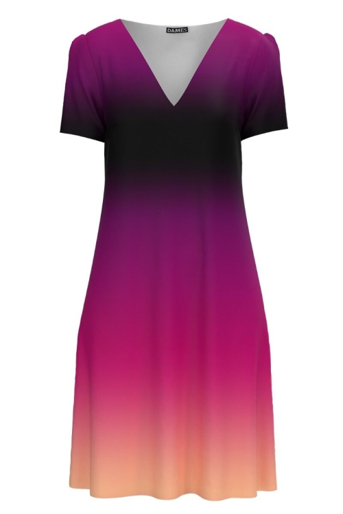 Rochie casual de vara imprimată in degrade CMD4217 - Img 2