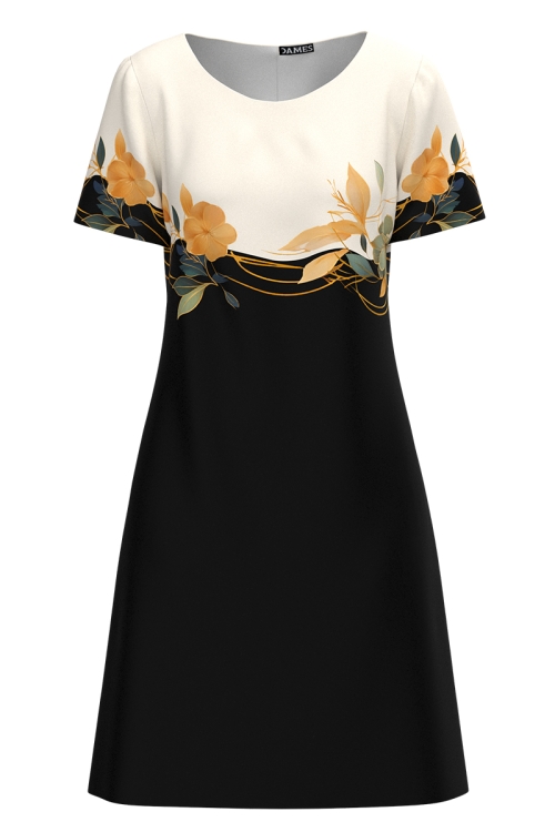 Rochie casual imprimata Camelii