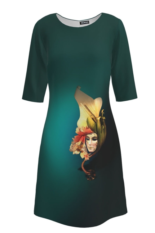 Rochie casual imprimata digital CMD422 - Img 2