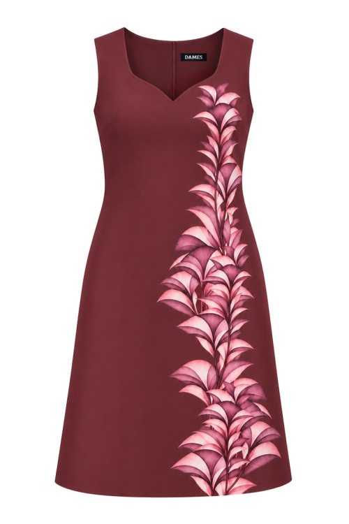 Rochie tip sarafan cu buzunare imprimata Armonie Florala