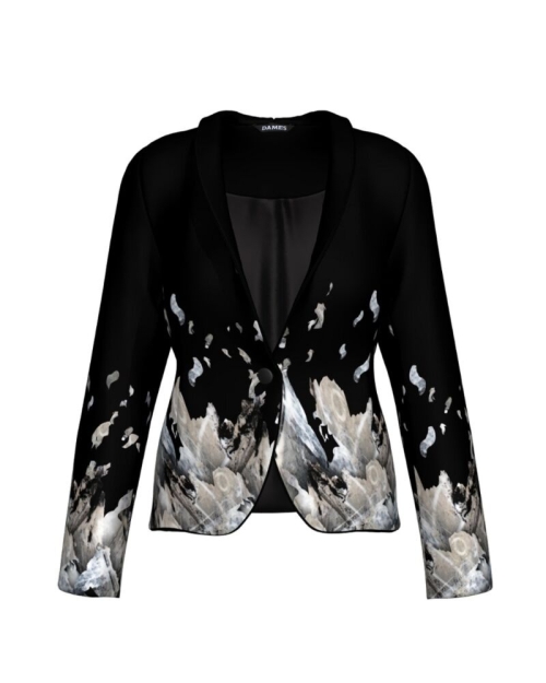 Sacou cambrat imprimat Abstract CMD293