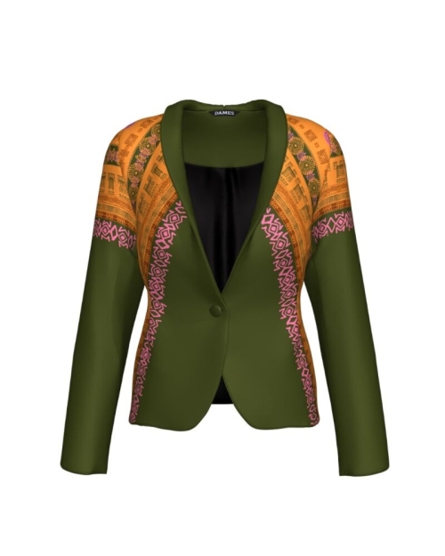 Sacou cambrat imprimat Aztec CMD283 - Img 1