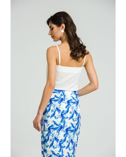 Top casual, alb DM130 - Img 4