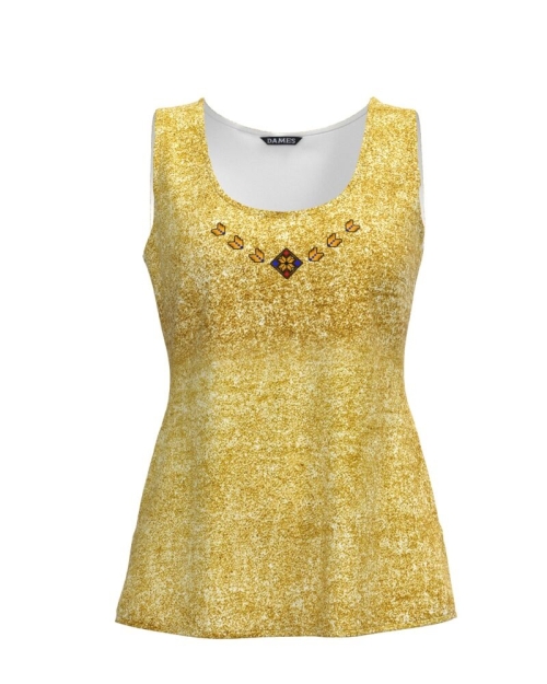 Top casual imprimat cu model Traditional CMD864