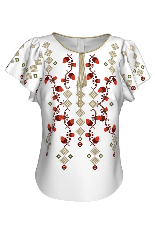Bluza imprimata cu model traditional Transilvania2 A842MS9 - Img 2