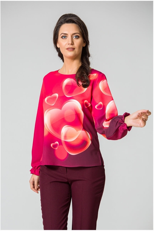 Bluza imprimata digital Red Love - Img 5